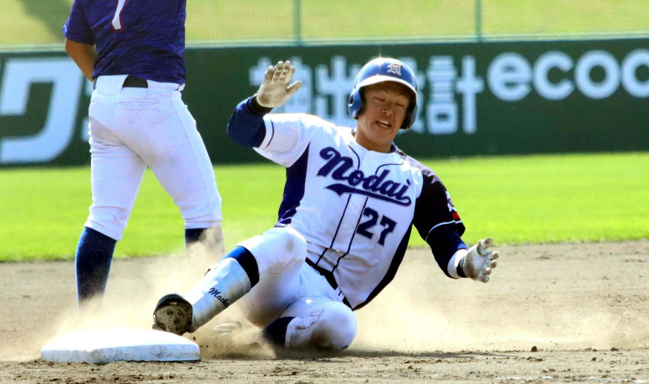 走塁にも定評がある古間木（21年9月撮影）