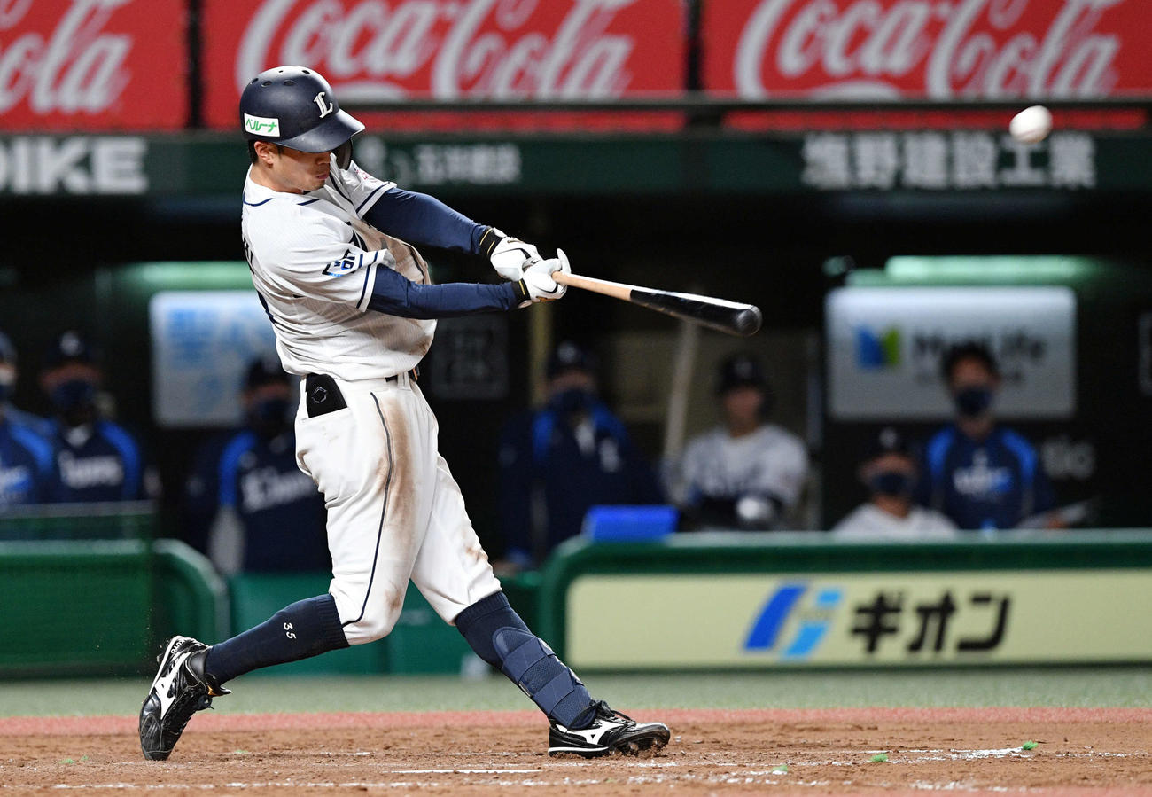 西武若林楽人＝2021年4月7日　