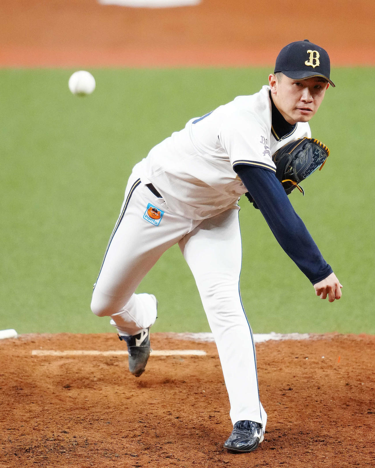 オリックス対ヤクルト　オリックス2番手の吉田凌（撮影・江口和貴）