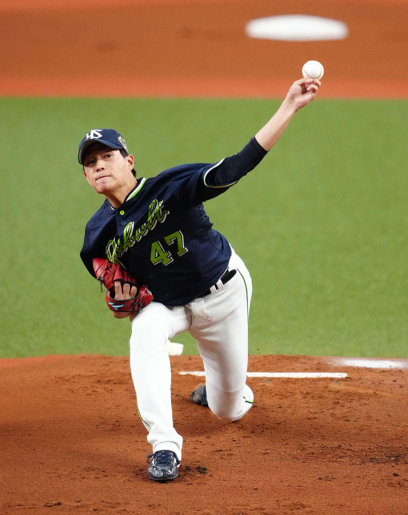 オリックス対ヤクルト　ヤクルト先発の高橋（撮影・江口和貴）