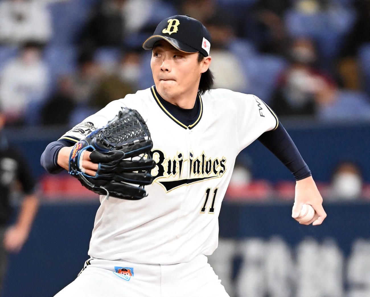 オリックス対楽天　オリックス山崎福也（2021年10月20日撮影）