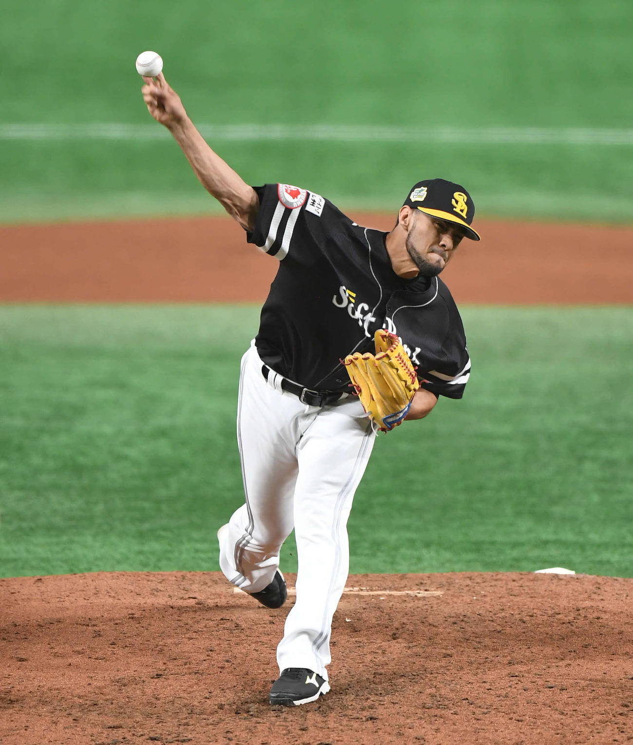 ソフトバンクのロベルト・スアレス（2019年10月23日撮影）