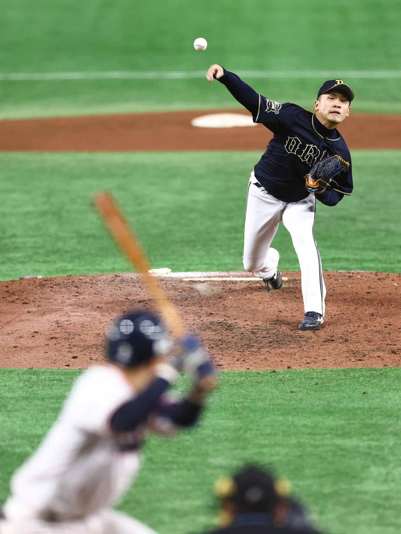 ヤクルト対オリックス　オリックス2番手で登板する吉田凌（撮影・垰建太）