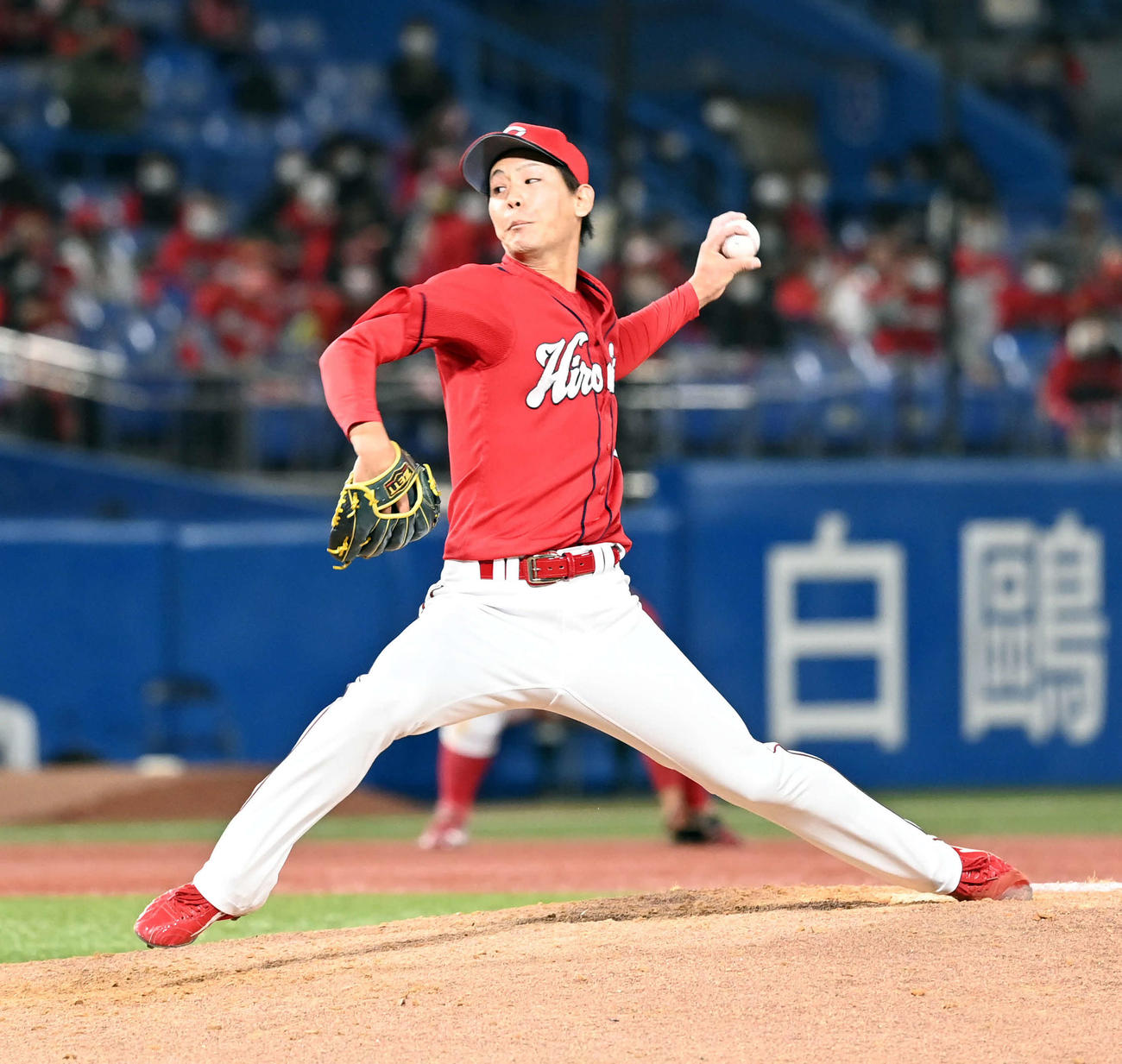 広島森浦大輔（2021年10月21日撮影）