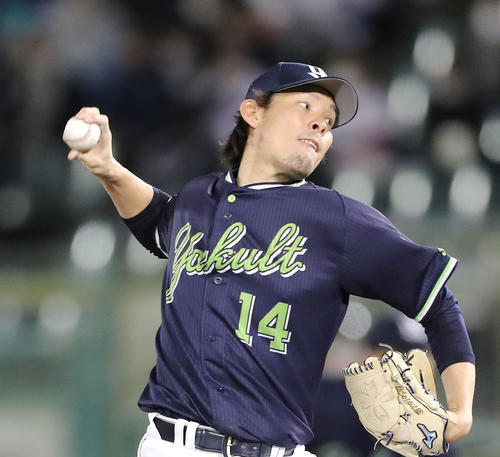 ヤクルト先発の高梨(撮影・河田真司)