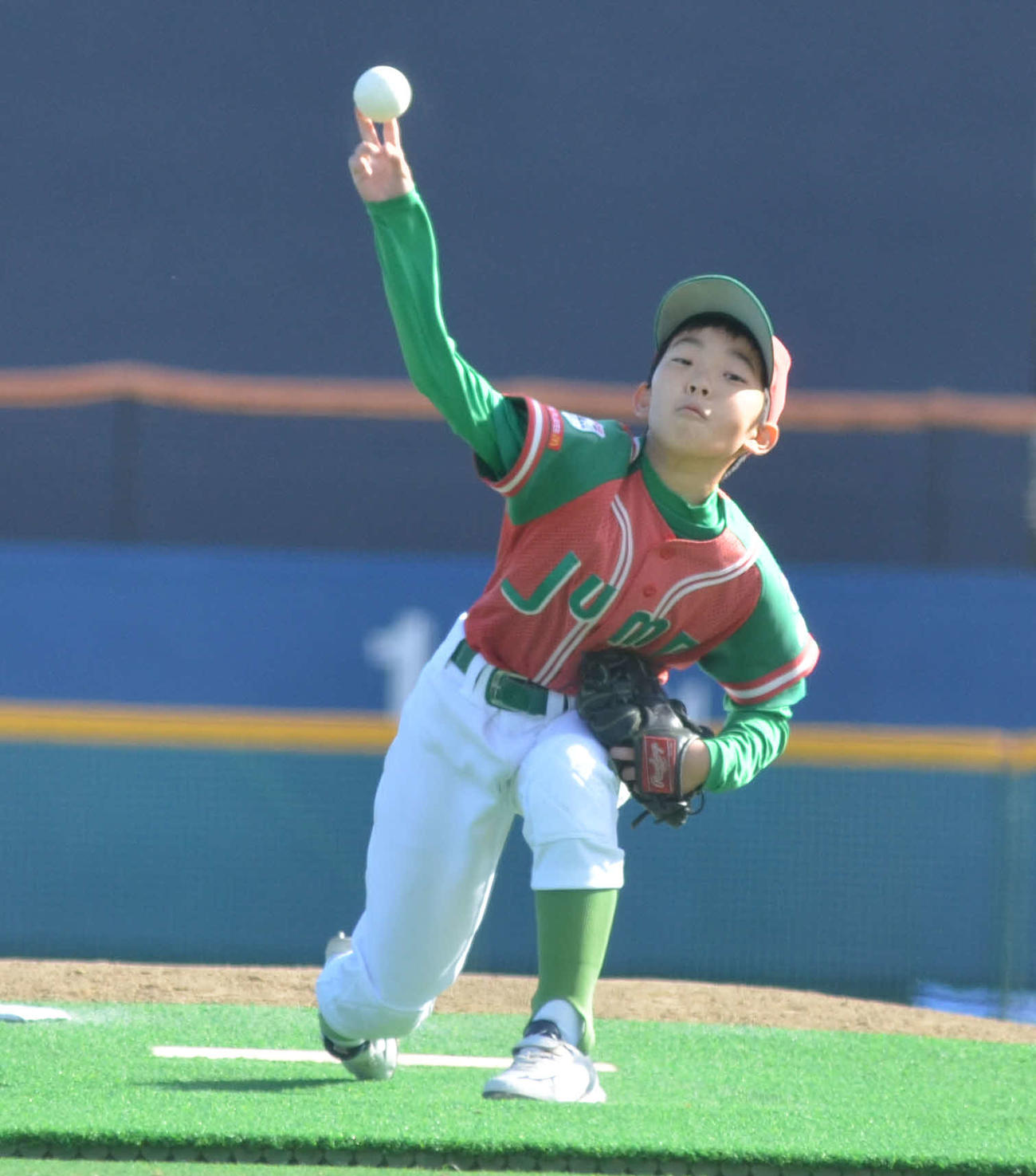 荒川ジャンプ先発の水梨匠海投手（撮影・吉池彰）
