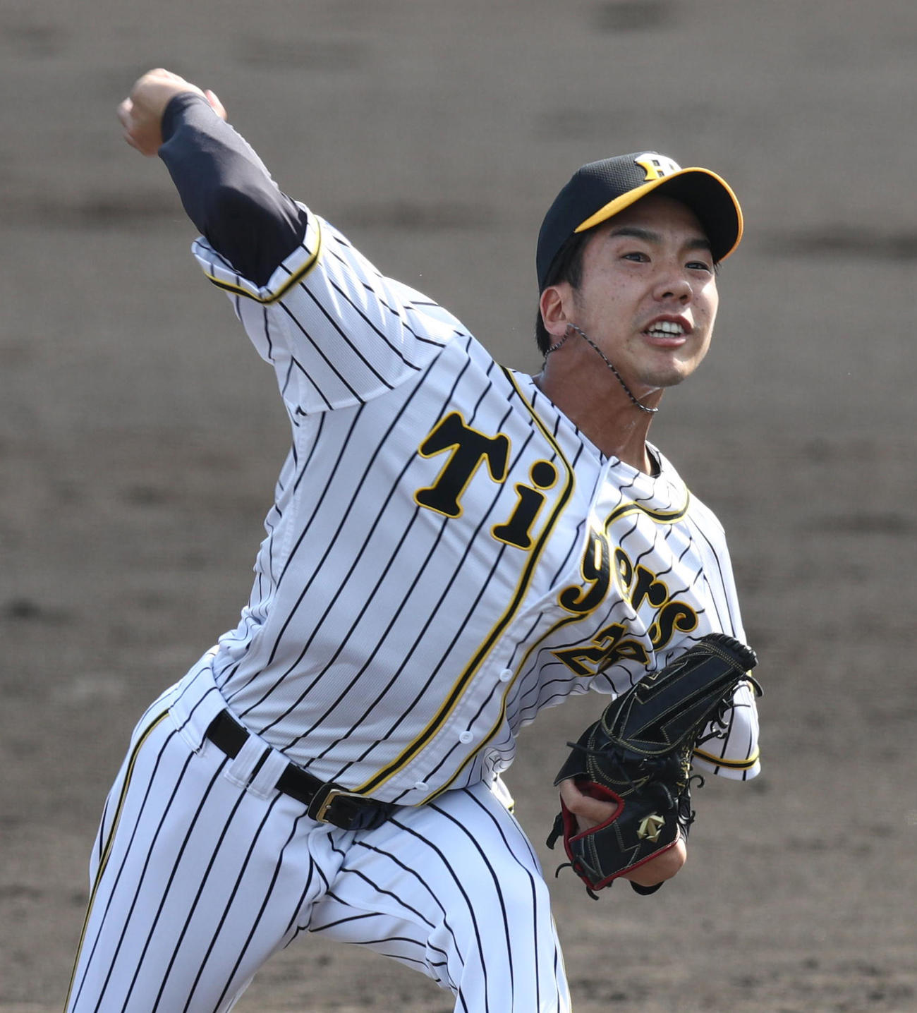 阪神・小野泰己（2021年8月26日撮影）