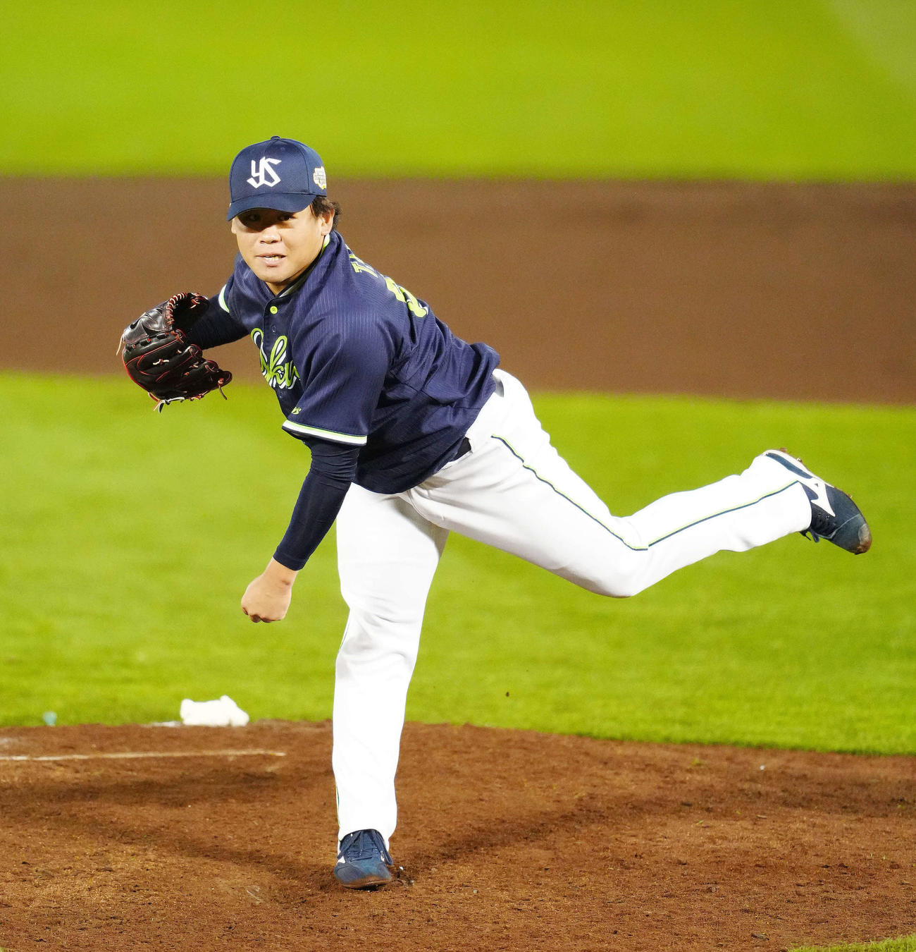 オリックス対ヤクルト　ヤクルト4番手の田口（撮影・江口和貴）