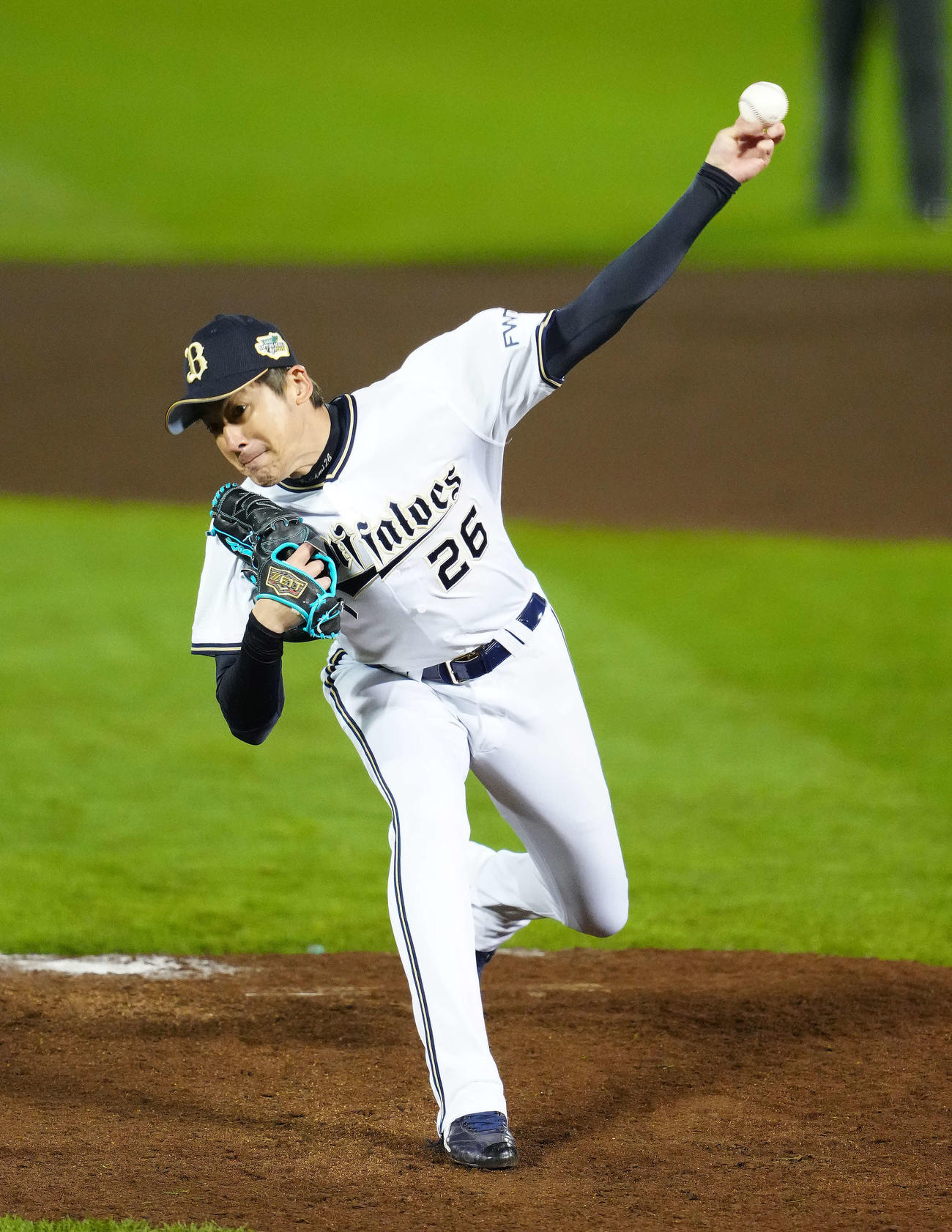 オリックス対ヤクルト　オリックス3番手の能見（撮影・江口和貴）