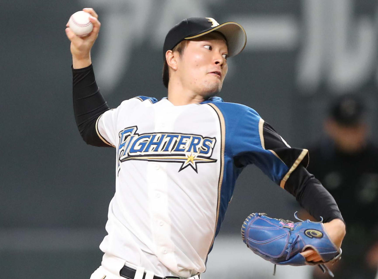 日本ハム玉井大翔（2021年10月12日撮影）