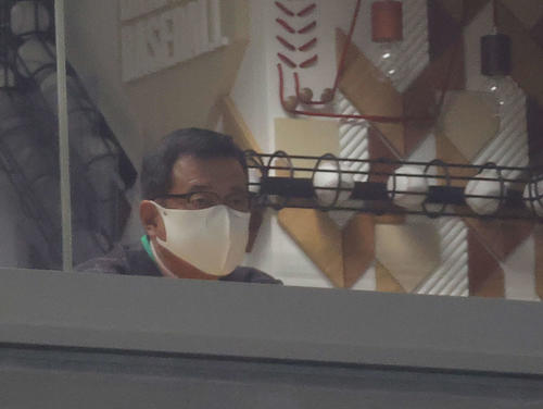 ホンダ熊本対JR東日本 視察に訪れた巨人原監督(撮影・河野匠)