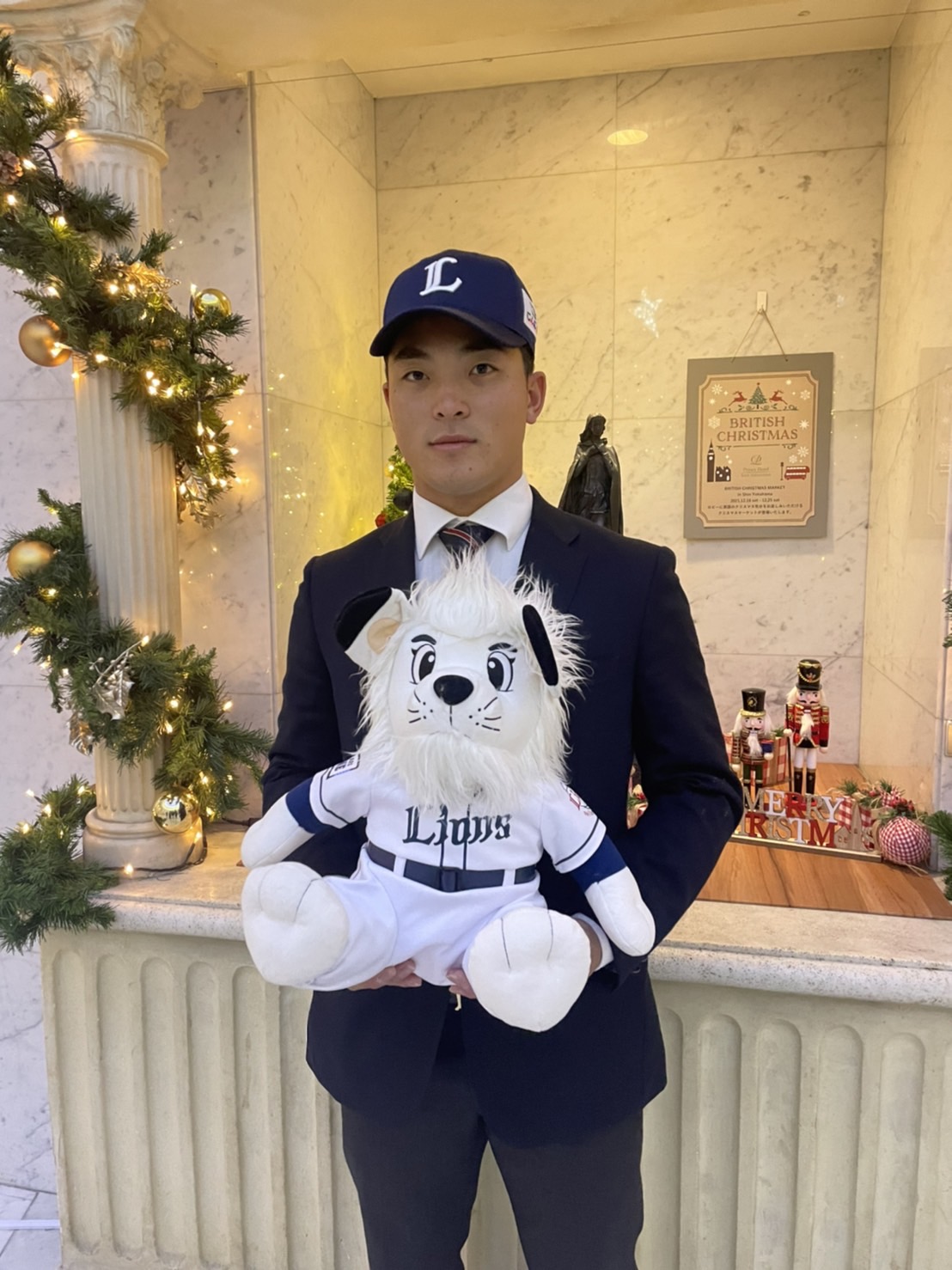 西武から育成ドラフト4位で指名を受け入団合意した国学院大・川村（撮影・栗田成芳）