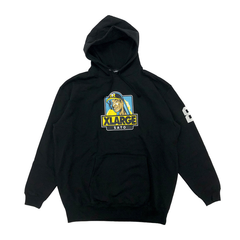 T－SHOP限定　XLARGE HOOD SWEAT COOL　佐藤輝明選手モデル（ブラック）（阪神タイガース公式オンラインショップより）