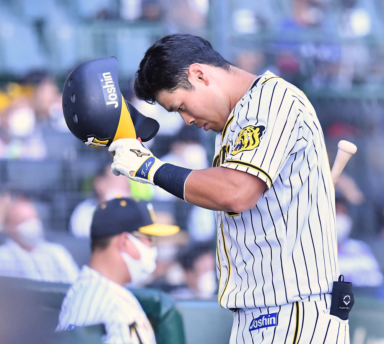 阪神佐藤輝明（2021年10月3日撮影）