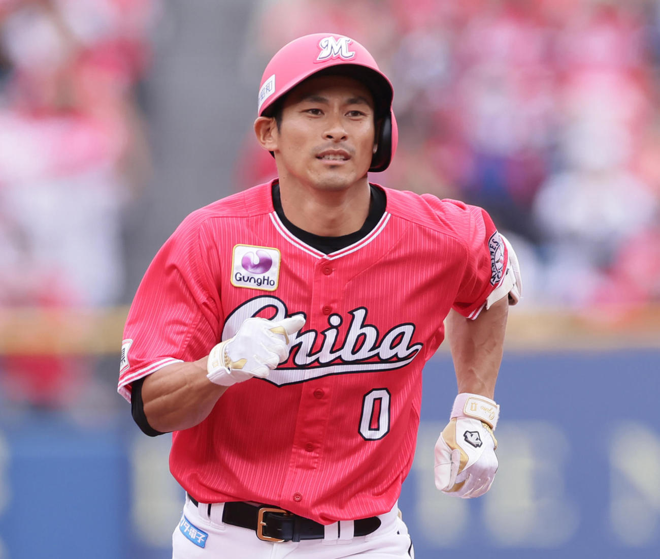 ロッテ荻野貴司（2021年6月13日撮影）