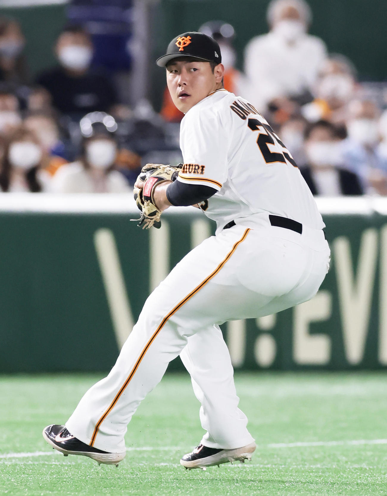 巨人岡本和真（2021年6月30日撮影）