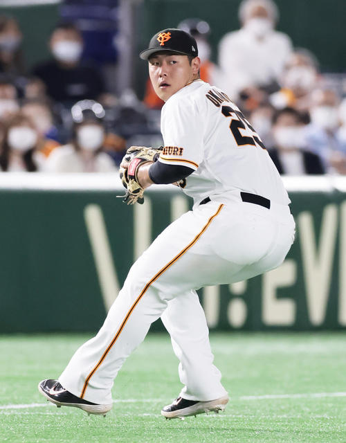巨人岡本和真（2021年6月30日撮影）