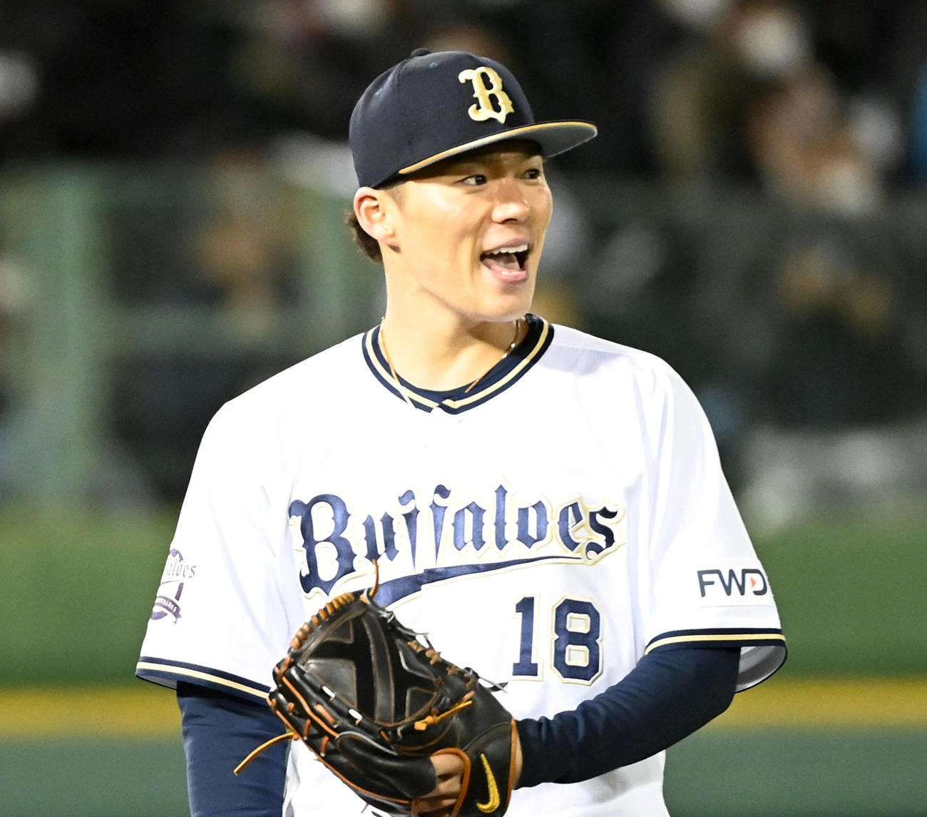 山本由伸（2021年11月27日撮影）