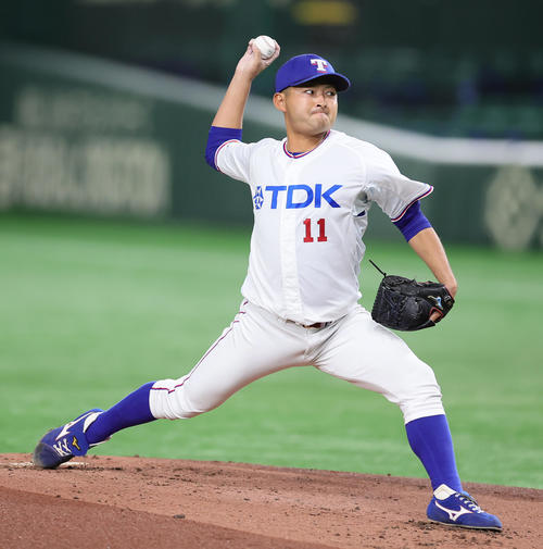 TDK対西部ガス TDK先発、オリックス7位指名の小木田(撮影・足立雅史)