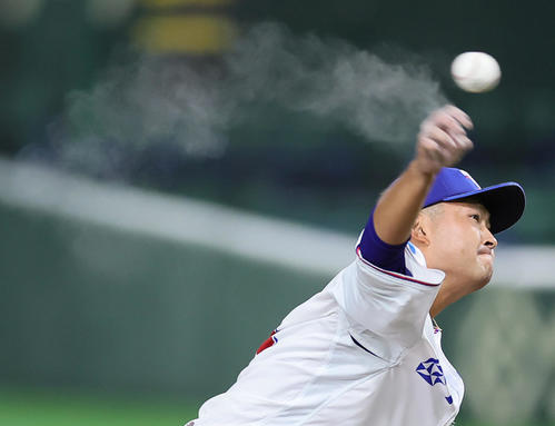 TDK対西部ガス TDK先発、オリックス7位指名の小木田(撮影・足立雅史)
