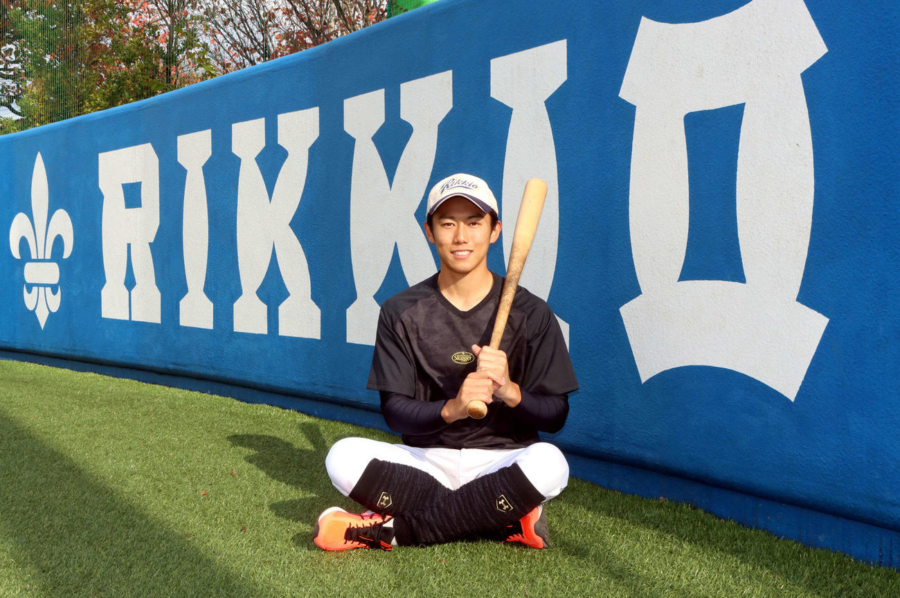 大学代表候補合宿へ意気込む立大・道原（撮影・永野高輔）