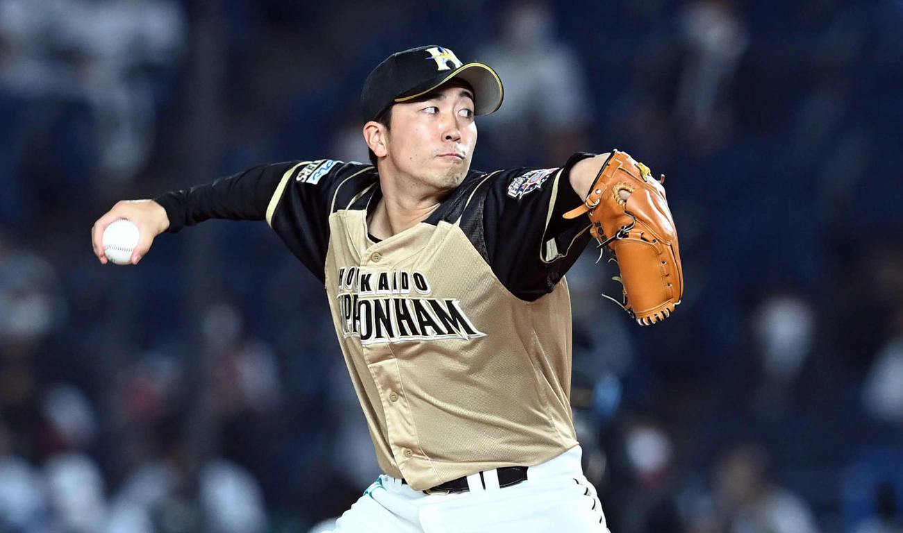 日本ハム井口和朋（2021年4月21日撮影）