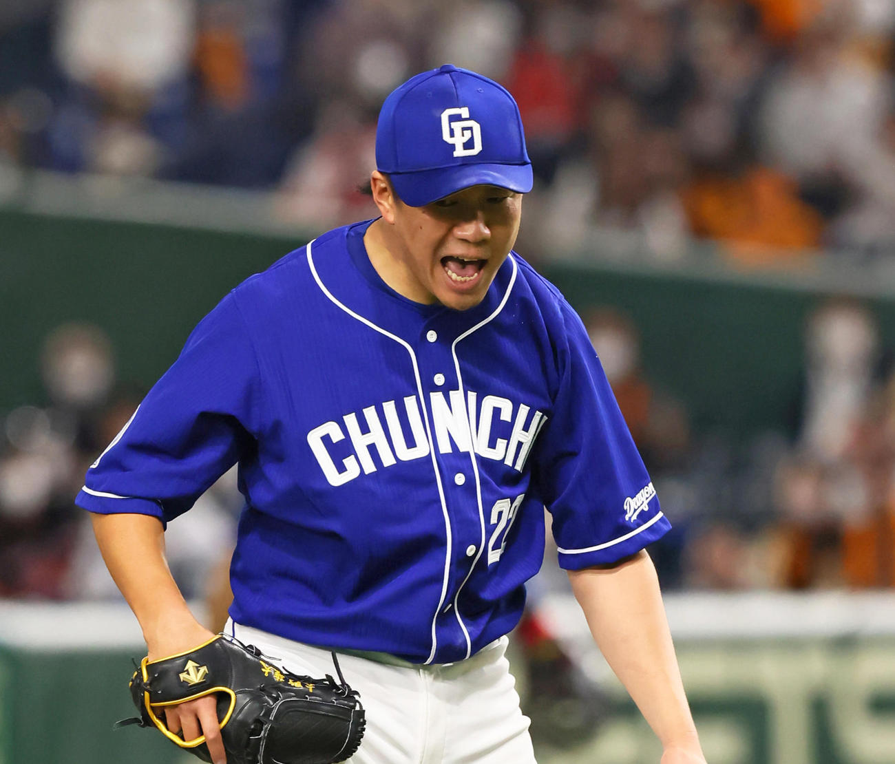 中日大野雄大（2021年4月撮影）