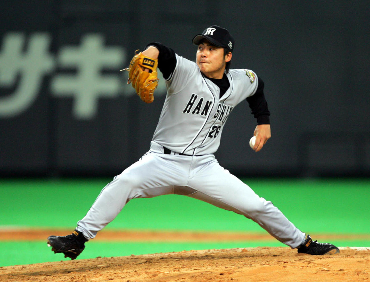 阪神時代の江草仁貴＝2005年5月6日