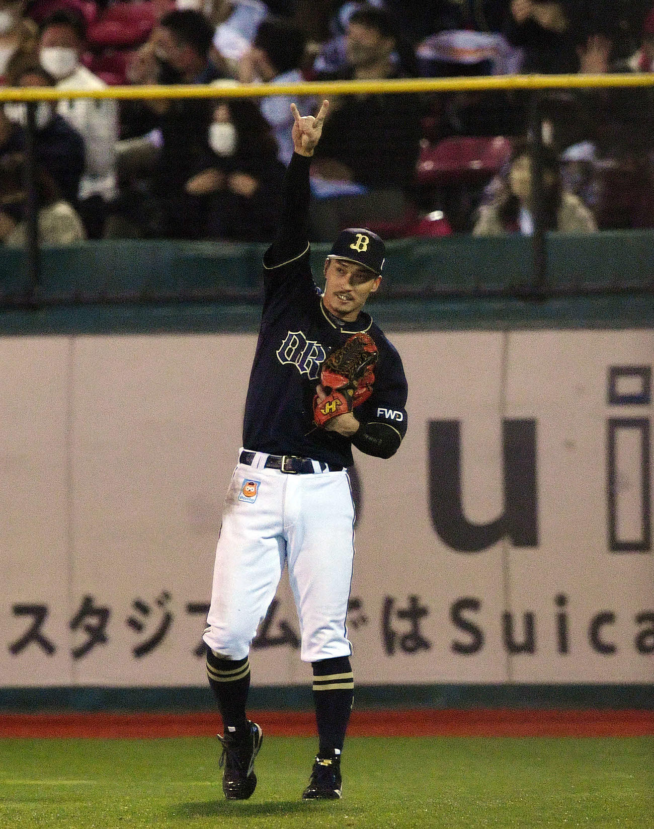 オリックス後藤駿太（2021年10月25日撮影）