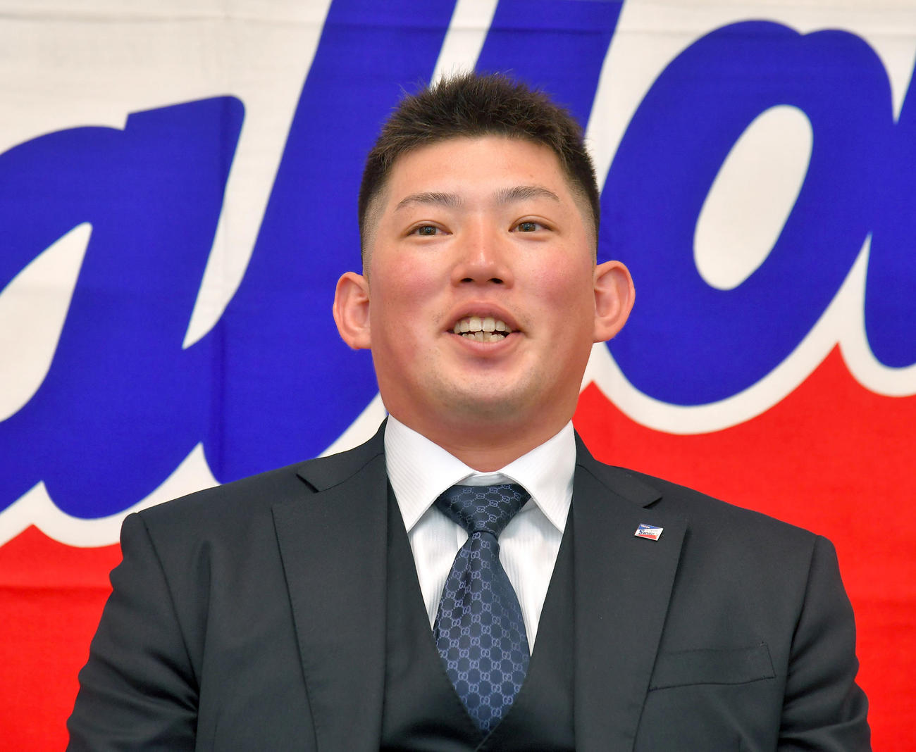 契約を更改した大西広樹（代表撮影）