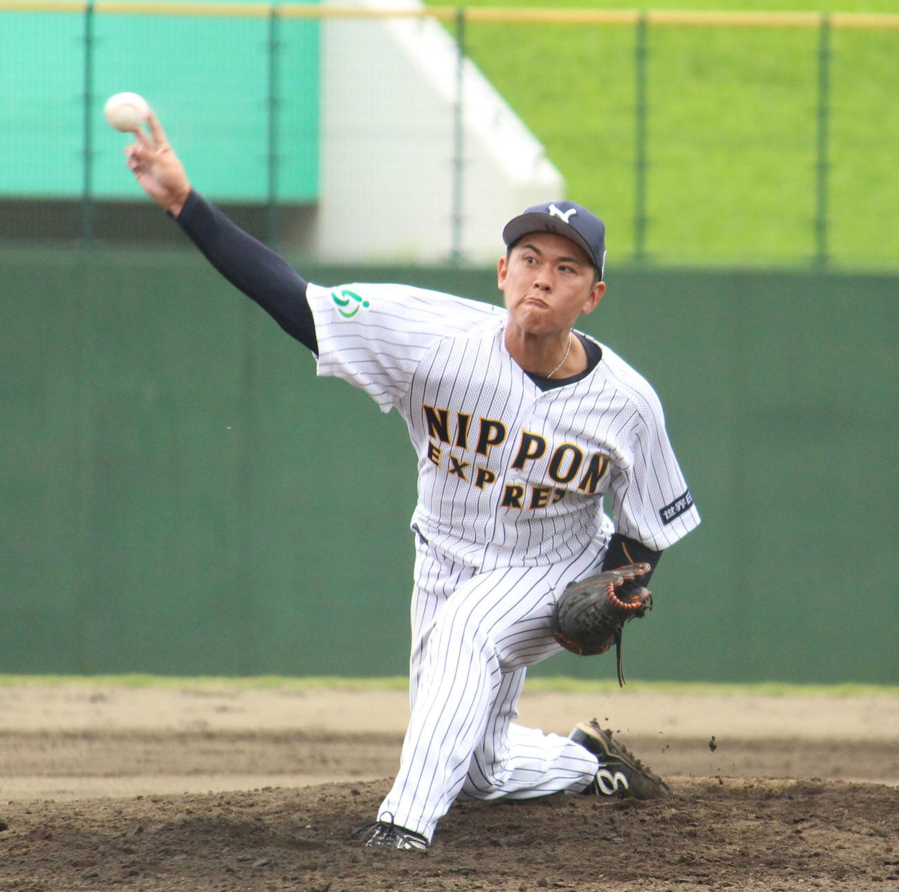 力投する日本通運・柴田大地（2021年9月撮影）