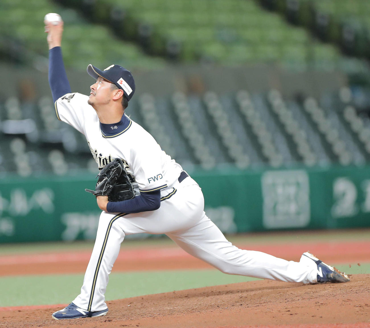 力投するオリックス吉田一（撮影・河田真司）