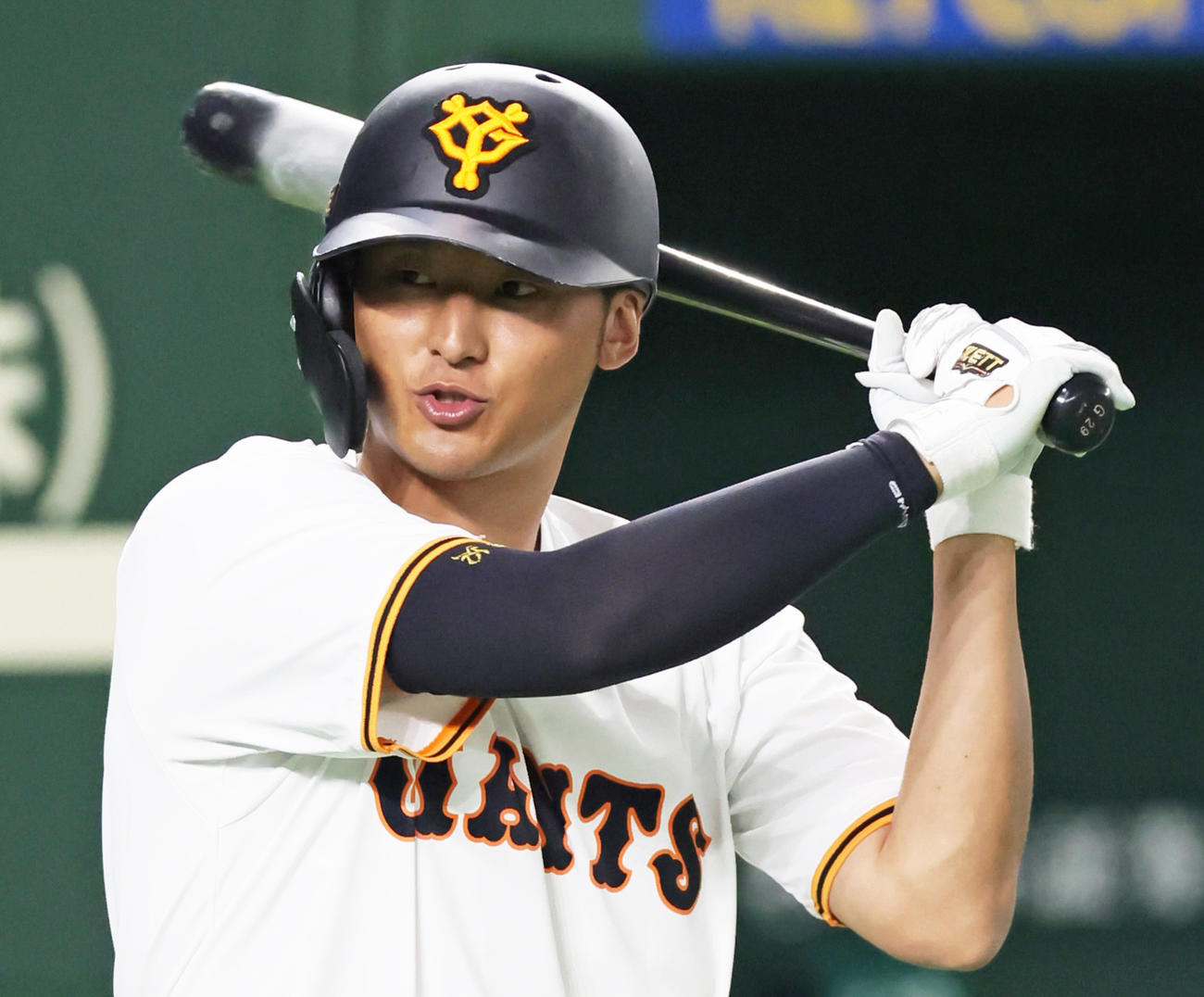 巨人吉川尚輝（2021年8月13日撮影）
