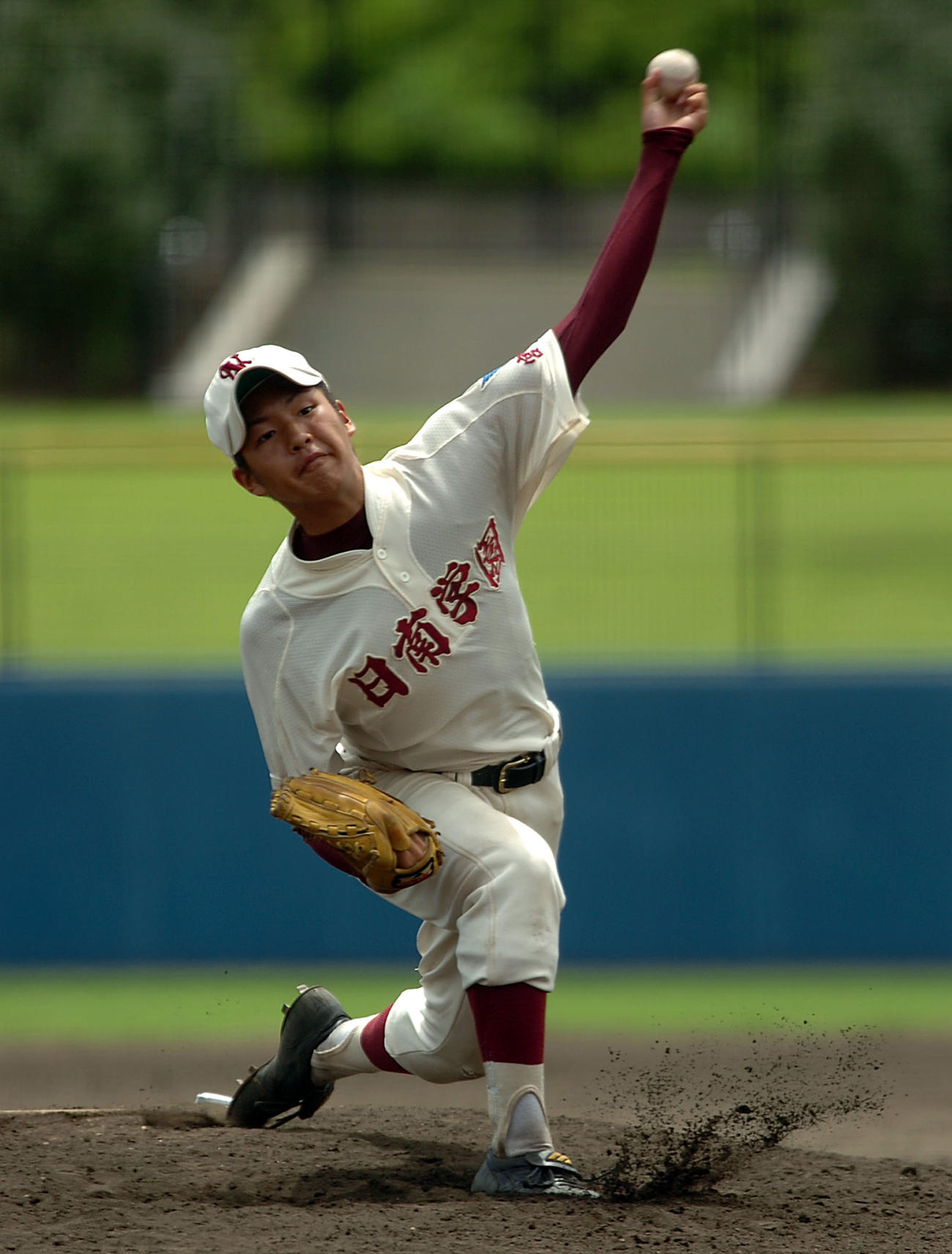 2006年7月12日、日南学園時代の中崎雄太の投球フォーム