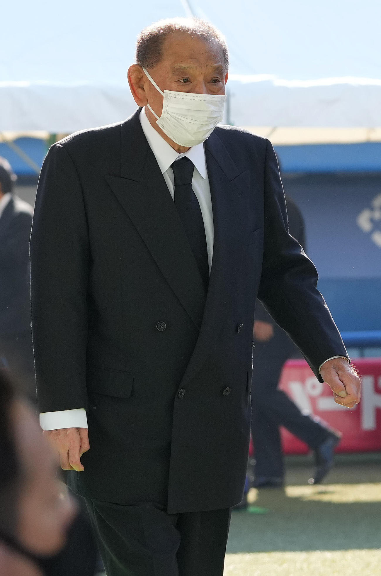 野村克也さんをしのぶ会に参列した江夏豊氏（撮影・鈴木みどり）