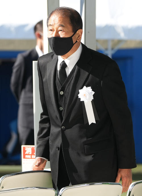 「野村克也をしのぶ会」に参列した高田繁氏（撮影・鈴木みどり）