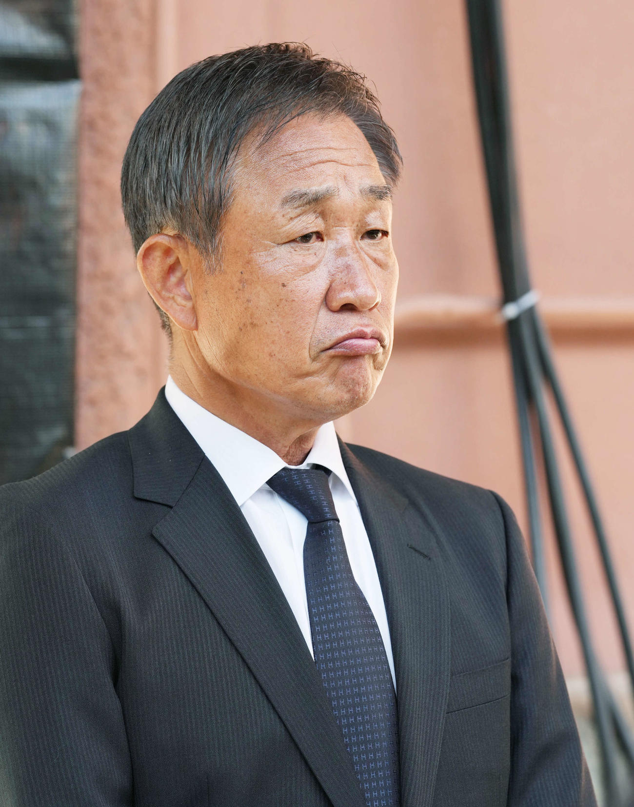 野村克也さんをしのぶ会に参列した西武辻監督（撮影・菅敏）