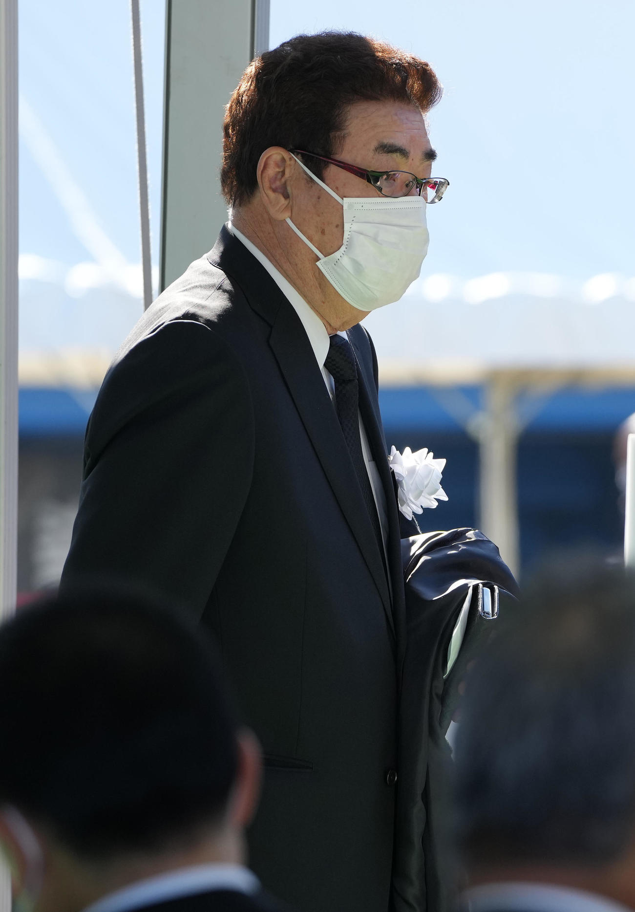 「野村克也をしのぶ会」に参列した山本浩二氏（撮影・鈴木みどり）