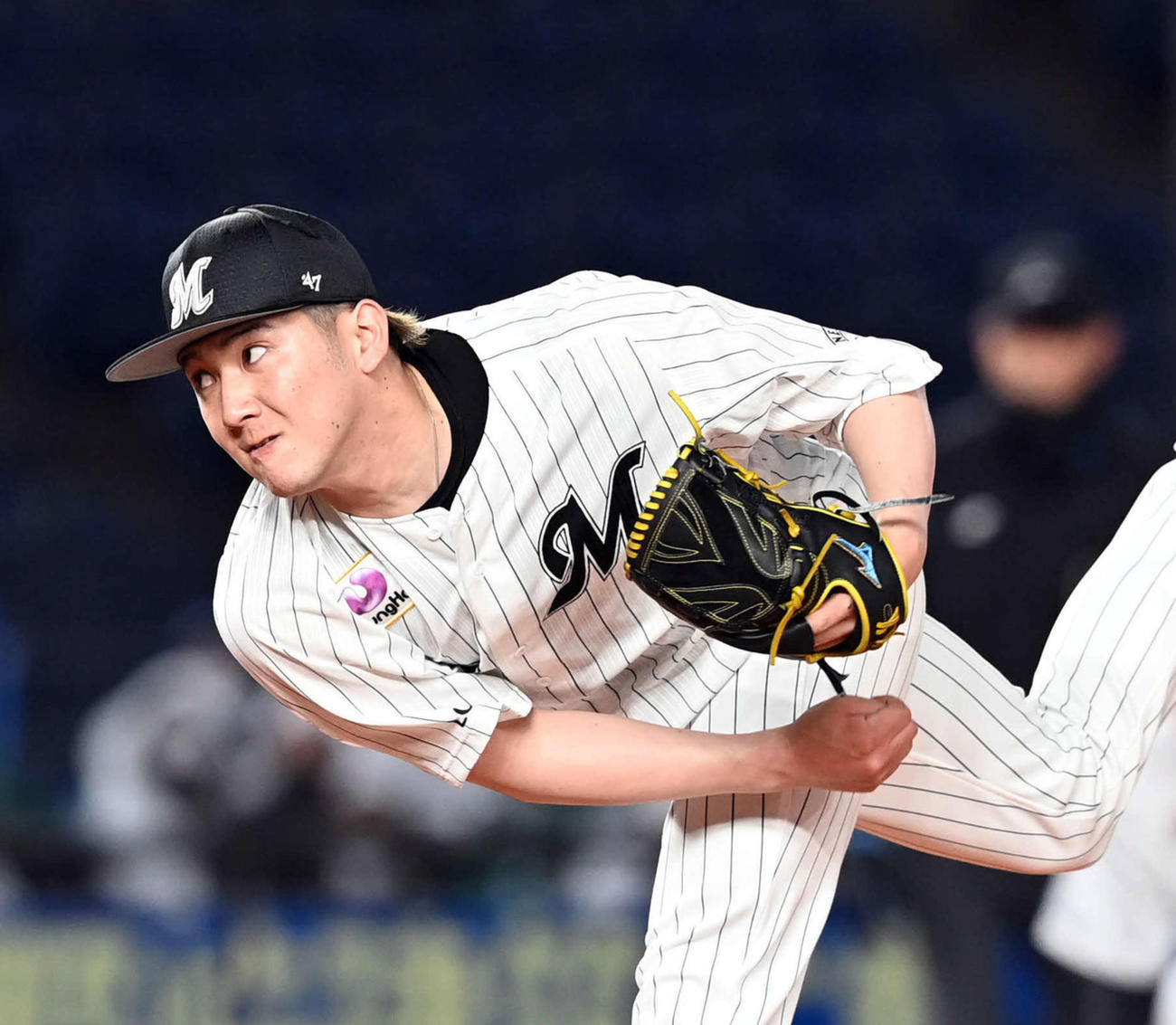 ロッテ小野郁（2021年4月6日撮影）