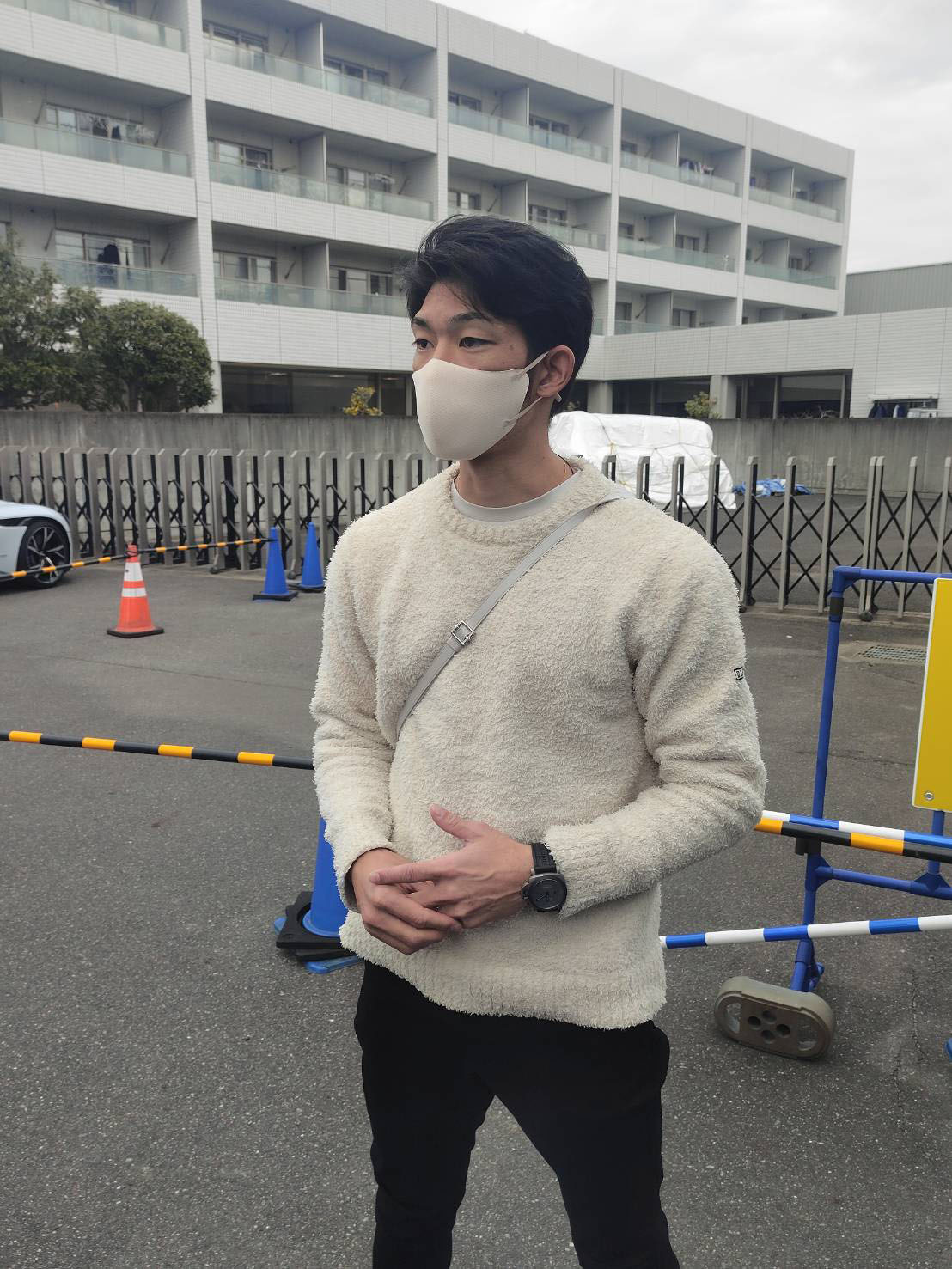 ナゴヤ球場に姿を見せた中日からFA宣言した又吉