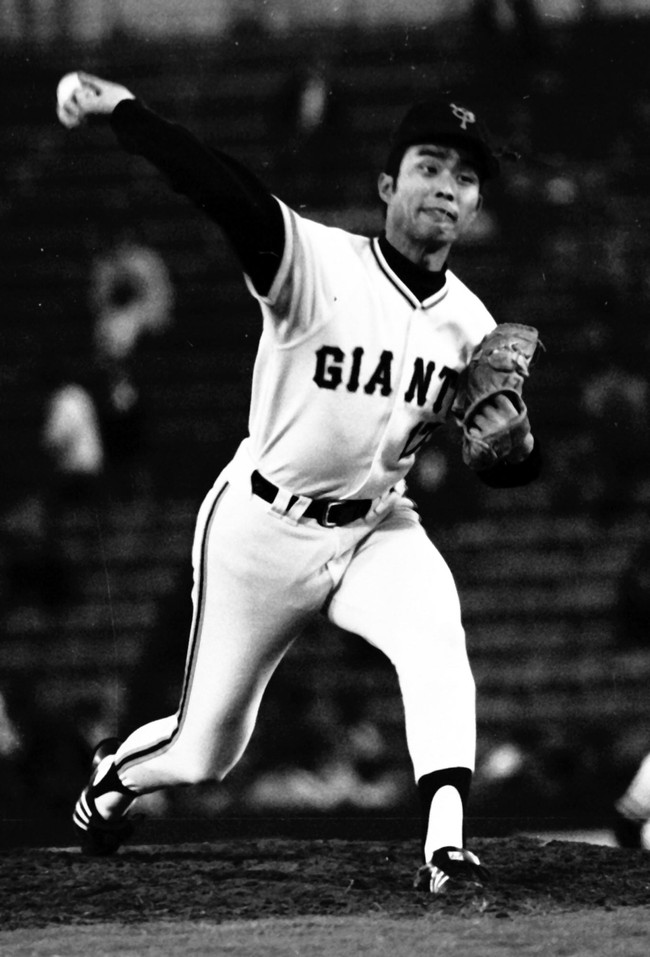 元巨人投手の倉田誠氏（1975年撮影）