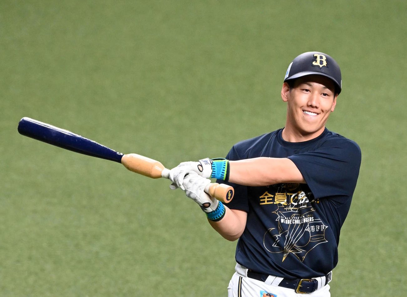 吉田正尚（2021年11月10日撮影）