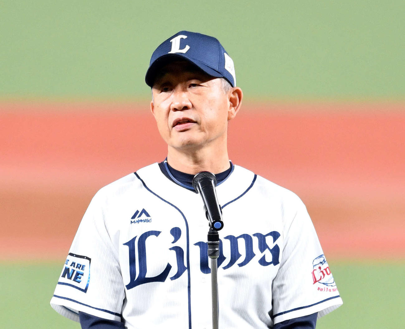 西武辻監督（2021年10月20日撮影）