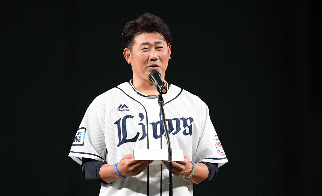西武で現役引退した松坂大輔氏（2021年12月4日撮影）