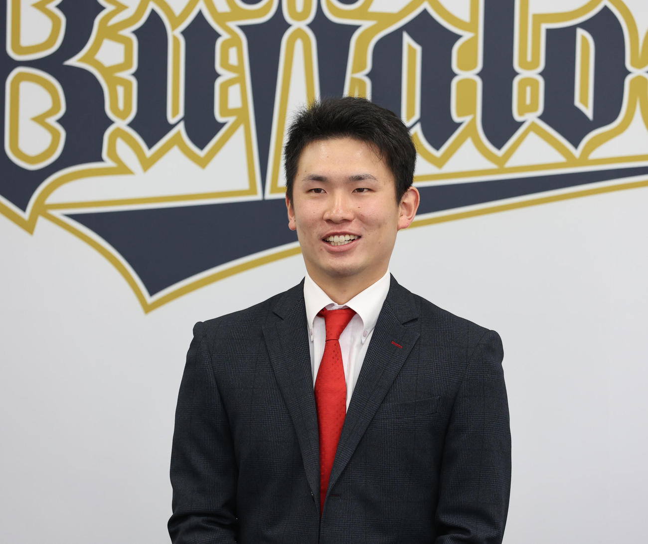 契約更改を終え会見を行うオリックス吉田凌（撮影・清水貴仁）