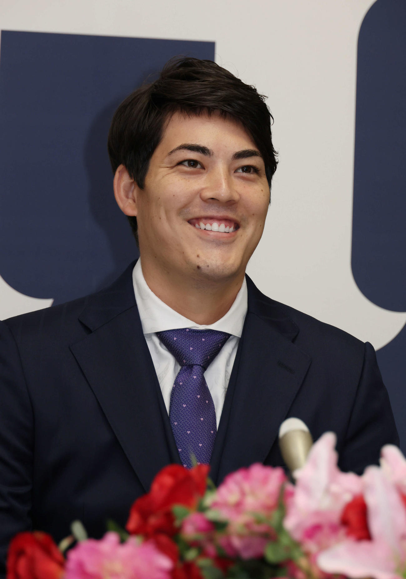 広島の九里亜蓮（2021年11月22日撮影）