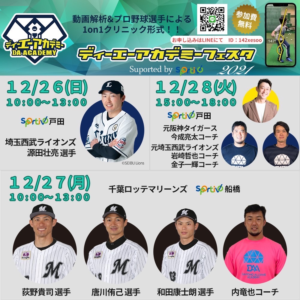 ロッテ荻野、西武源田らが動画解析を使った野球教室を行う