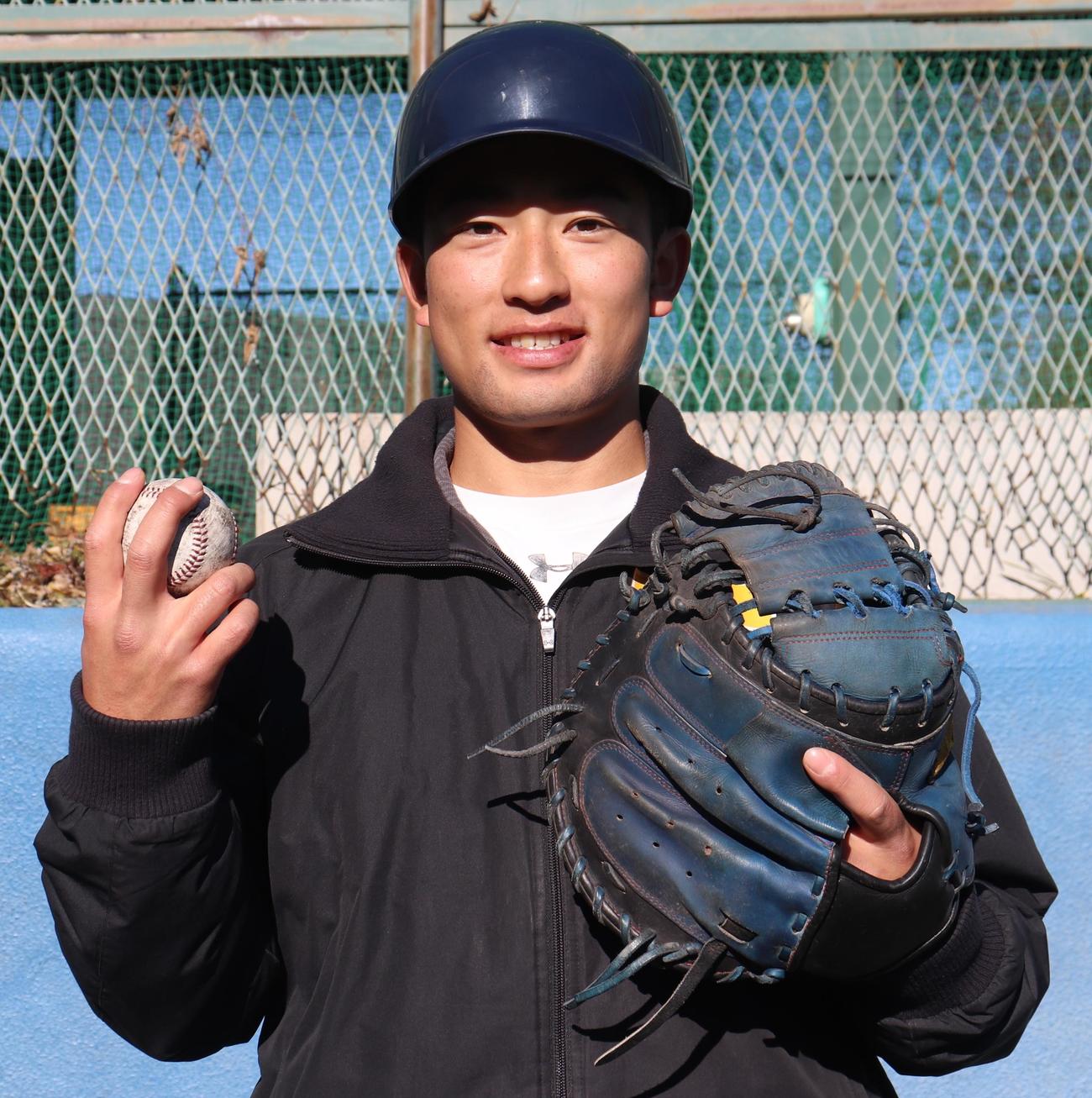 今年の練習納めを終えた東大の新主将、松岡泰（撮影・古川真弥）
