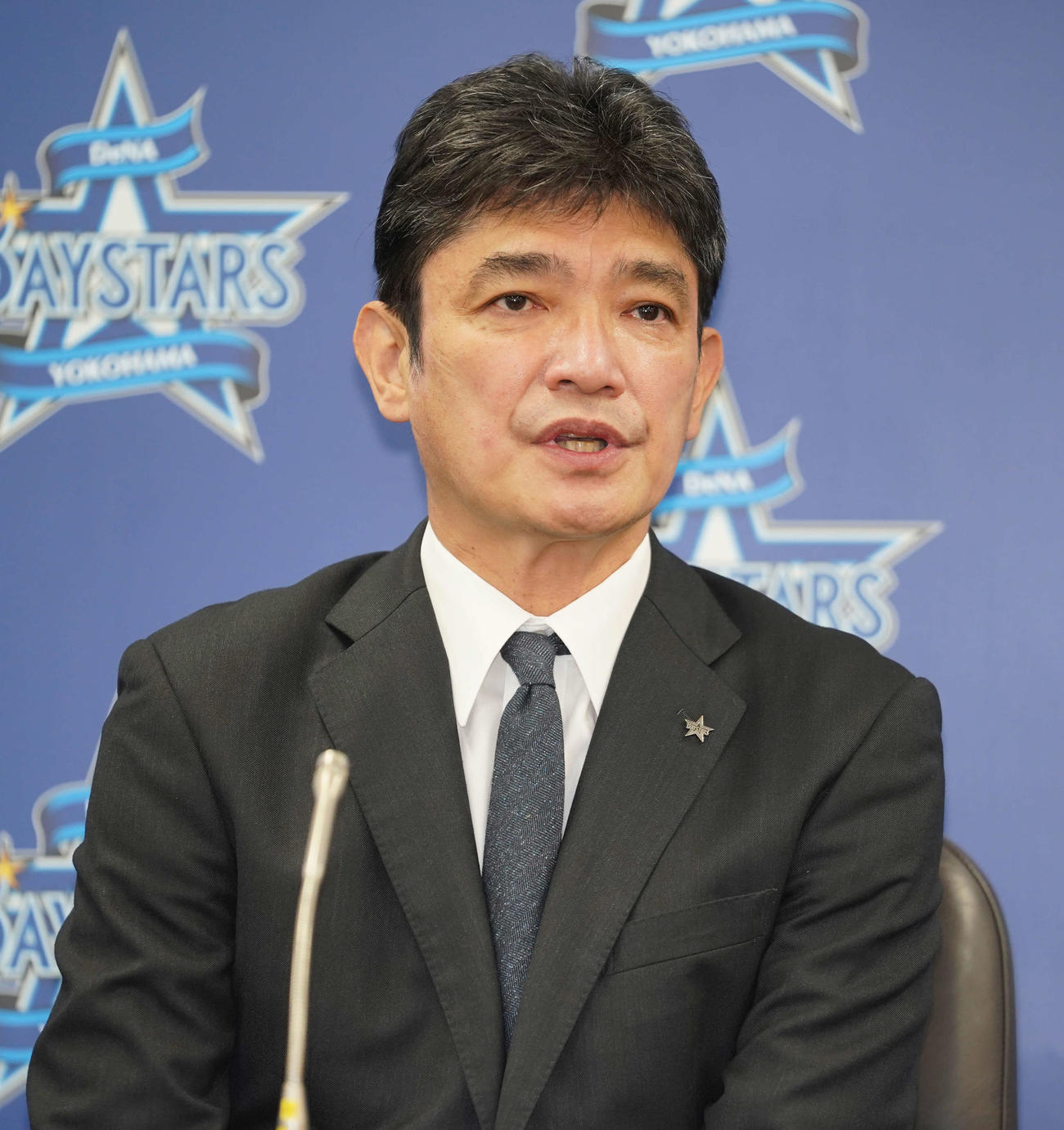 DeNA三原球団代表（代表撮影）