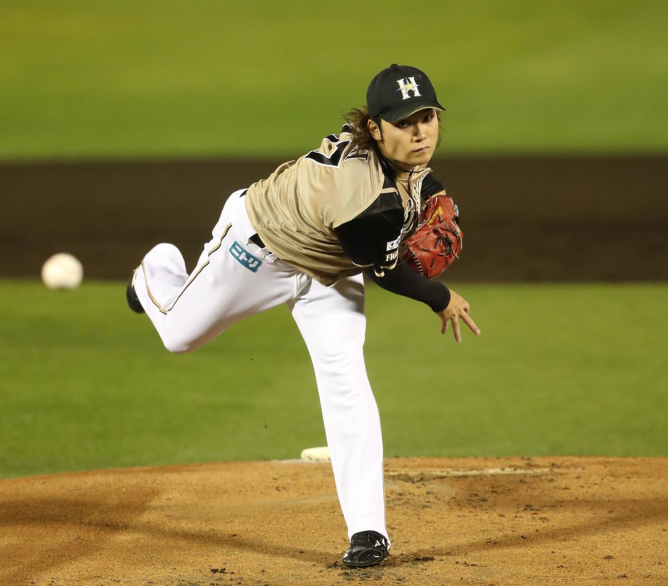 日本ハム伊藤大海投手（2021年9月29日撮影）